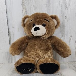 Build A Bear Brown Black Bearemy Stuffed Animal Teddy Bear Plush 14"